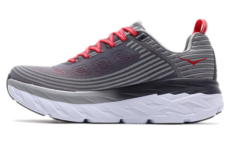 Buy HOKA ONE ONE Bondi 6 潮流 低筒 跑步鞋 男款 灰紅