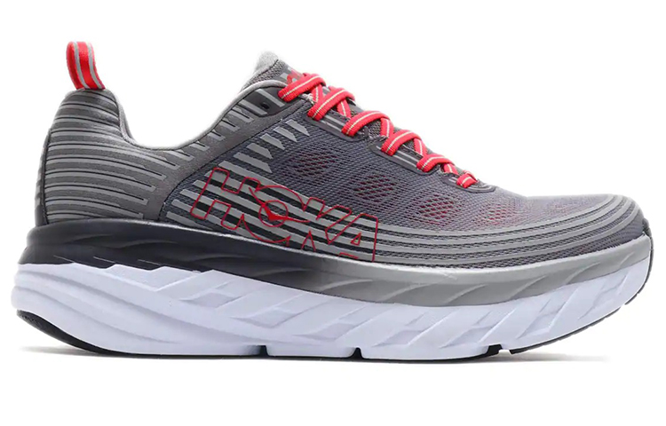Order HOKA ONE ONE Bondi 6 潮流 低筒 跑步鞋 男款 灰紅
