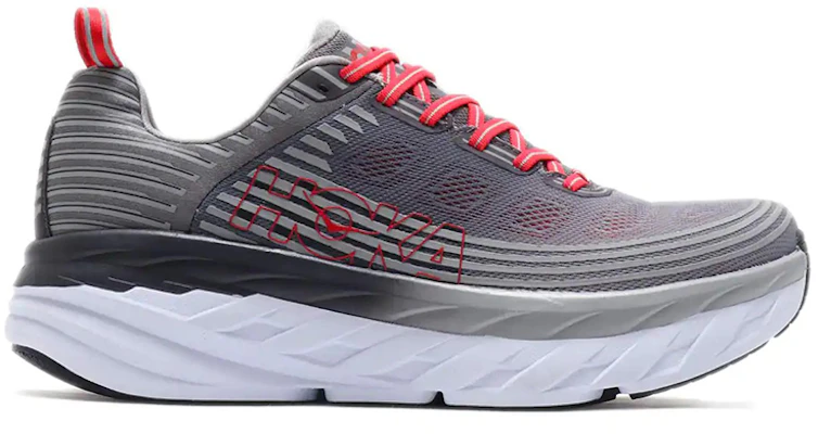 HOKA ONE ONE Bondi 6 潮流 低筒 跑步鞋 男款 灰紅 Order HOKA ONE ONE Bondi 6 潮流 低筒 跑步鞋 男款 灰紅