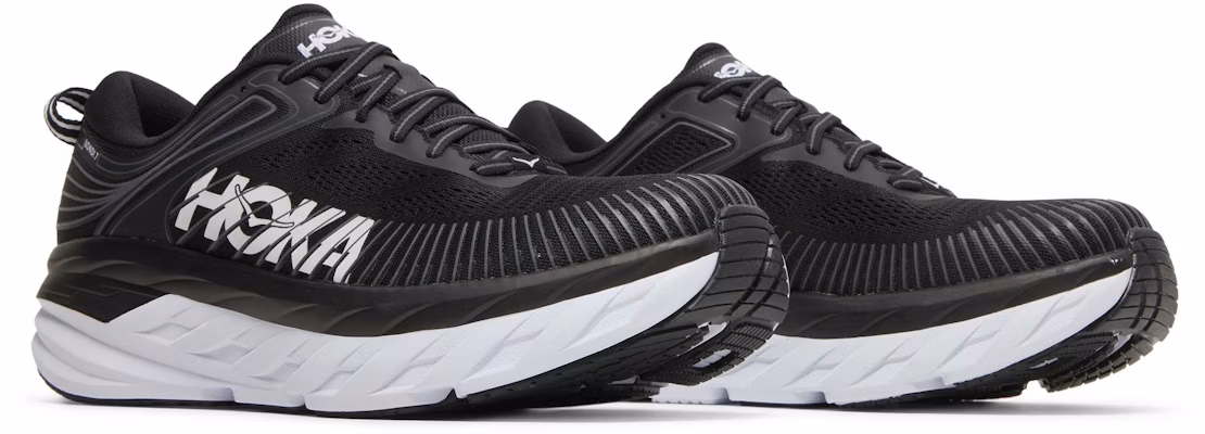 HOKA Bondi 7 'Hitam Putih' 1110518-BWHT Cheap HOKA Bondi 7 'Hitam Putih' 1110518-BWHT
