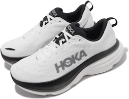 Lookbook HOKA Bondi 8 2E 寬楦 '白黑' 1127953-WBLC