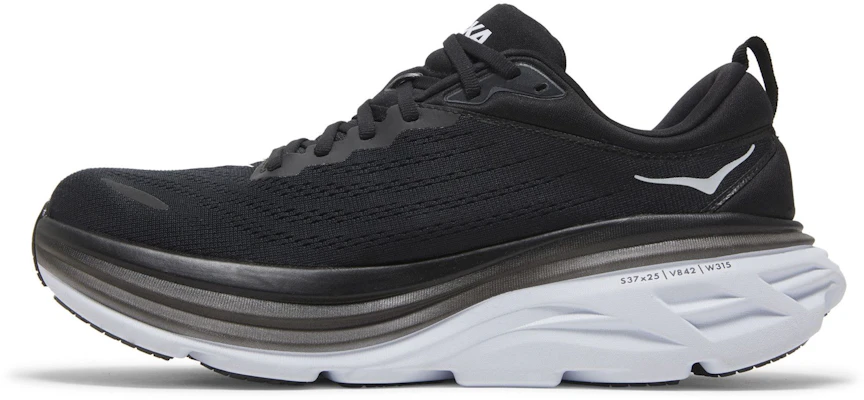 HOKA Bondi 8 'Hitam Putih' 1123202-BWHT Shop HOKA Bondi 8 'Hitam Putih' 1123202-BWHT