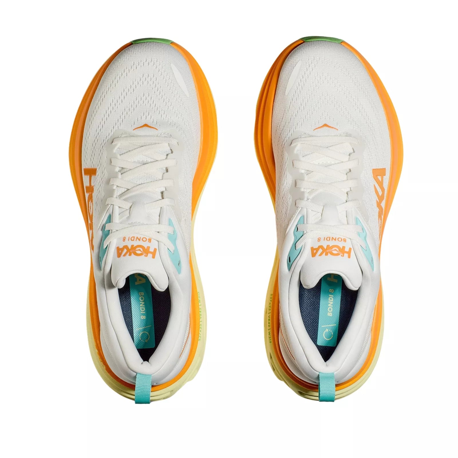 Lookbook HOKA Bondi 8 'Blanc De Blanc Solar' Sepatu Lari Pria/Wanita 1123202-BNCS
