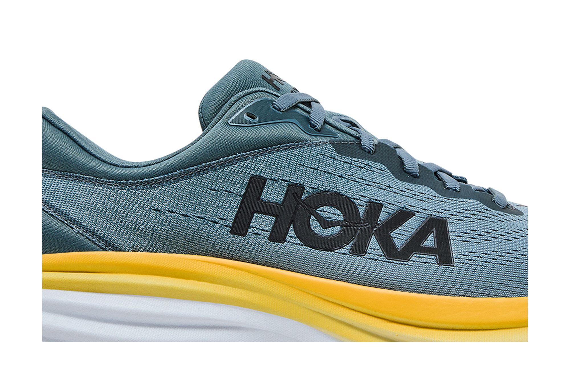 Lookbook HOKA ONE ONE Bondi 8 緩震長距離公路輕便低幫跑步鞋 男款 山泉藍灰