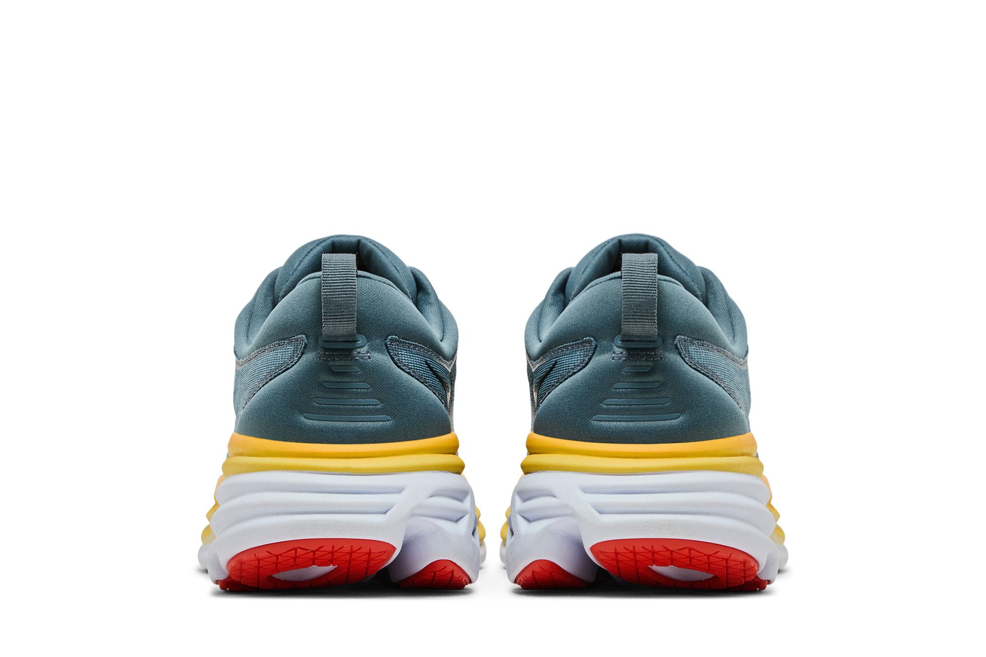 Sizing HOKA ONE ONE Bondi 8 緩震長距離公路輕便低幫跑步鞋 男款 山泉藍灰