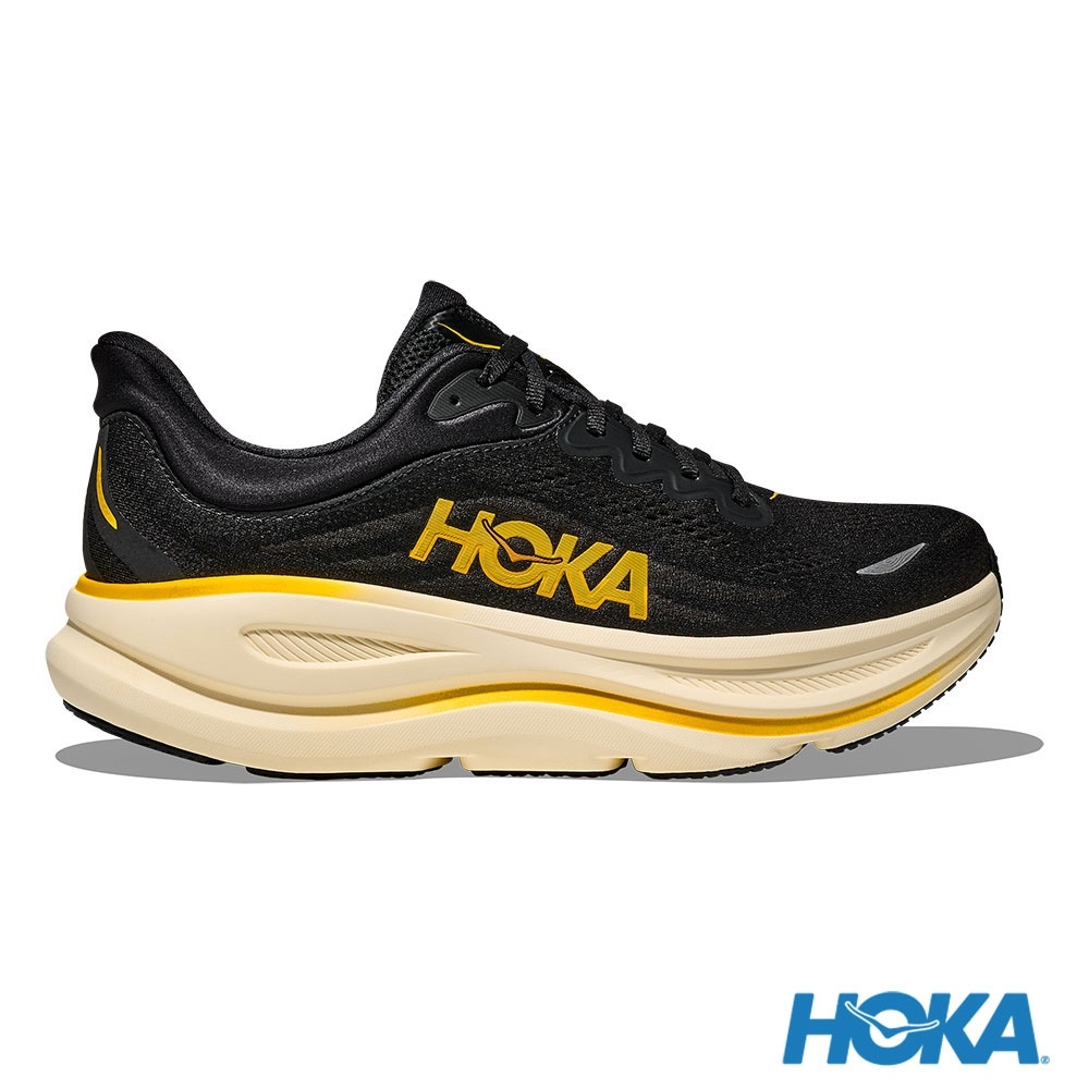 Lookbook Zapatillas de Correr HOKA Bondi 9 Negro/Oro. HO1162011CWG
