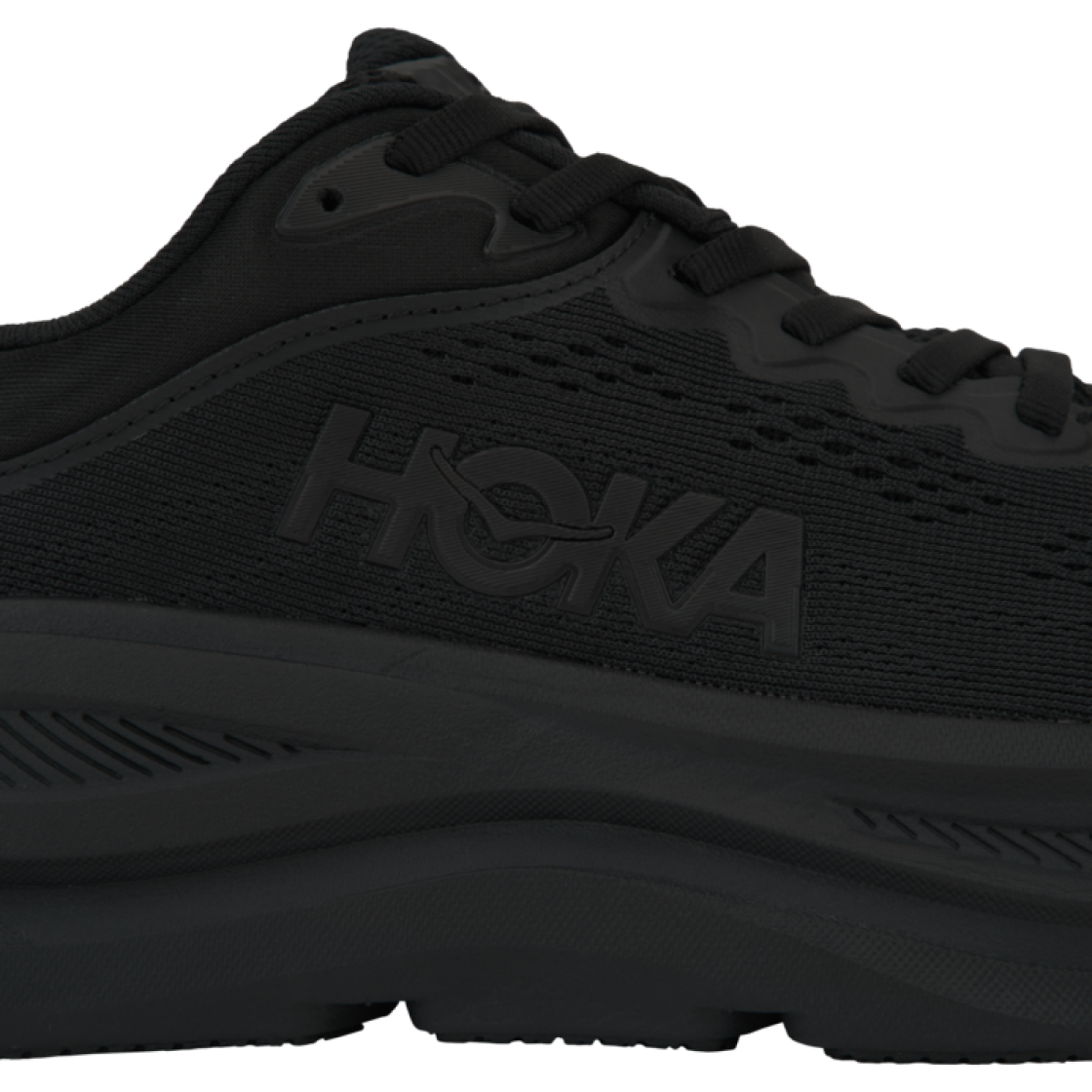 Cheap HOKA Bondi 9 Wide 'Black' 1162013-BBLC