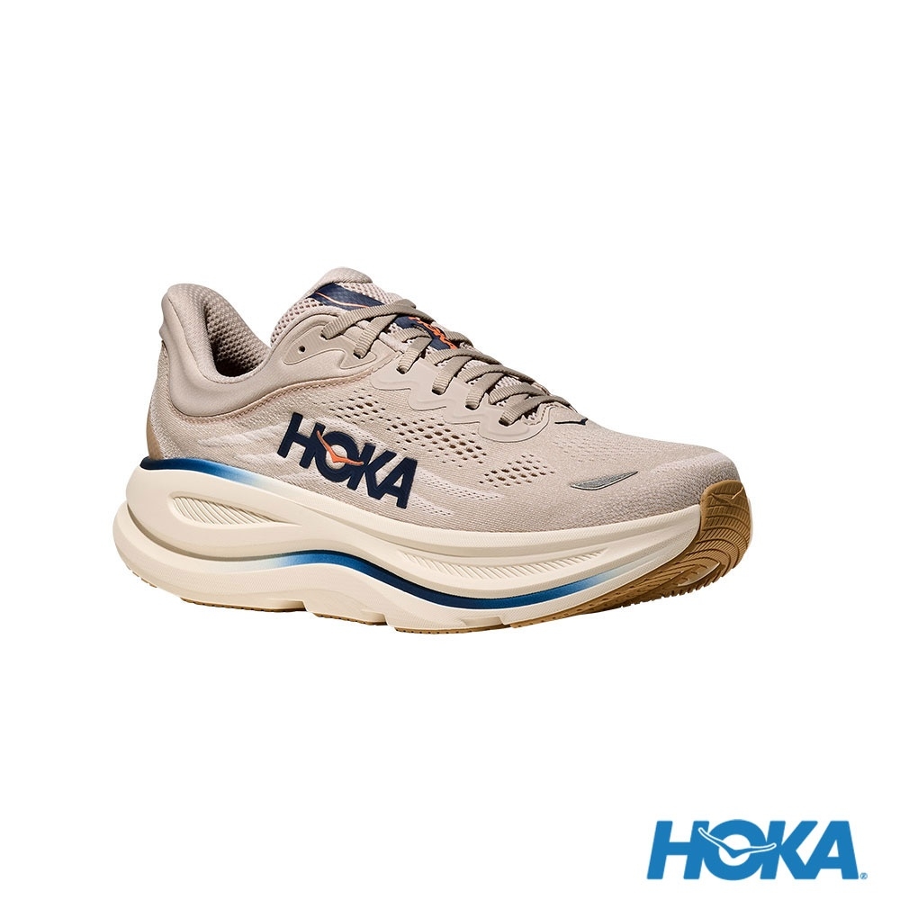 HOKA Bondi 9 Wide  Running Shoes Mud Grey/Light Grey HO1162013SCCG