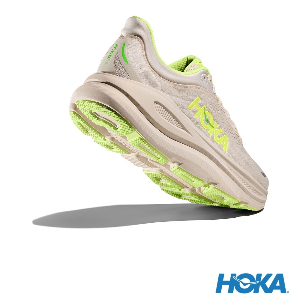 Details for Zapatillas para Correr HOKA Bondi 9 Anchas Gris Taupe/Amarillo Neón. HO1162013GYZ