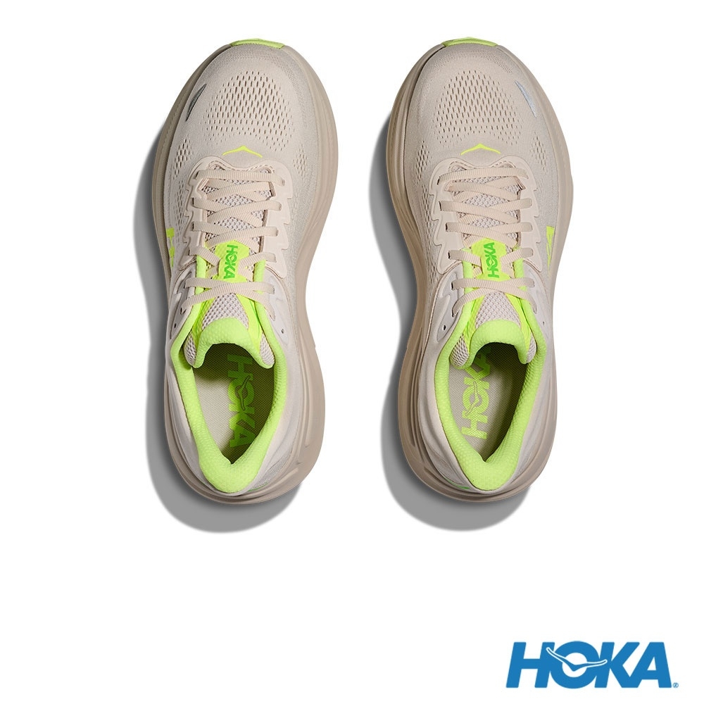 Cheap Zapatillas para Correr HOKA Bondi 9 Anchas Gris Taupe/Amarillo Neón. HO1162013GYZ