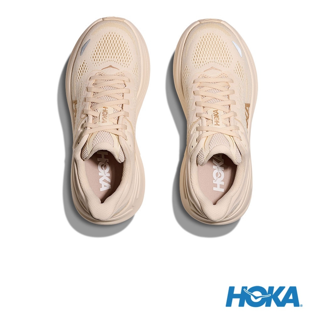 Cheap HOKA Bondi 9 Wide Zapatillas Running Blanco Vainilla/Abedul. HO1162014VCH