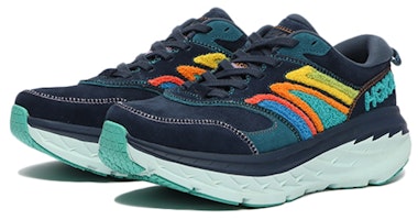 HOKA ONE ONE Bondi L 刺繡款 減震低筒跑鞋 男女同款 太空藍 Order HOKA ONE ONE Bondi L 刺繡款 減震低筒跑鞋 男女同款 太空藍