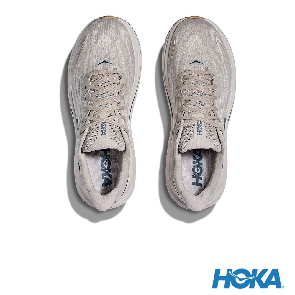 Cheap HOKA Clifton 10 跑鞋 米灰/石灰 HO1162030PTYG