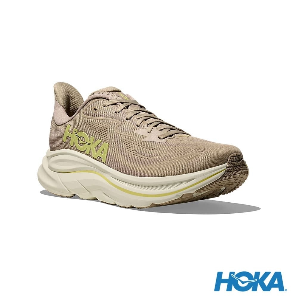 HOKA Clifton 10  Running Shoes Linen/Rock Gray HO1162030RNN