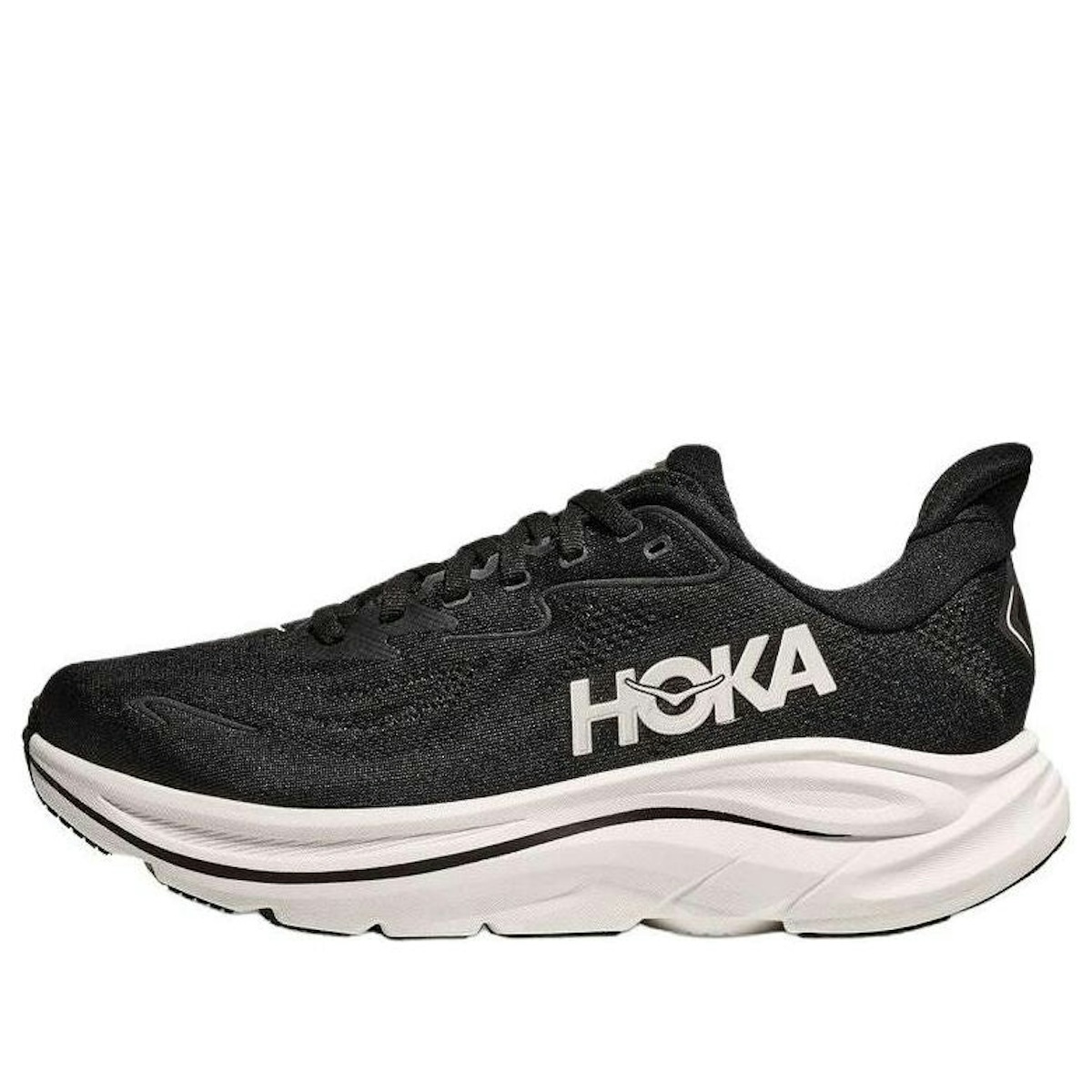 HOKA Clifton 10 Wide 'Black White'