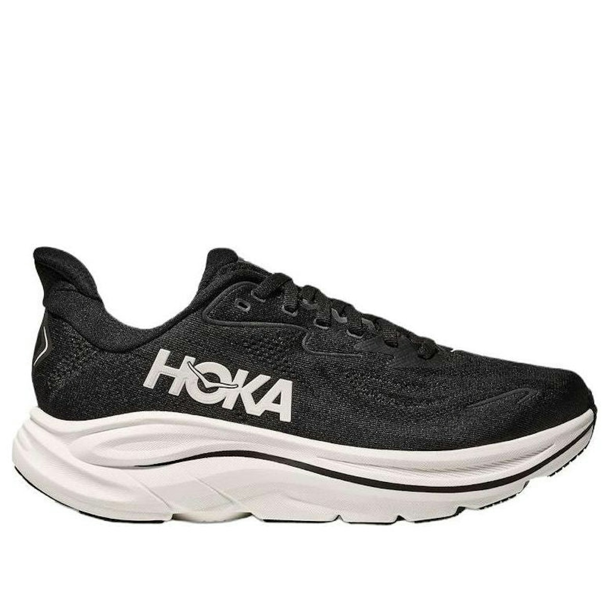HOKA Clifton 10 Wide 'Black White'