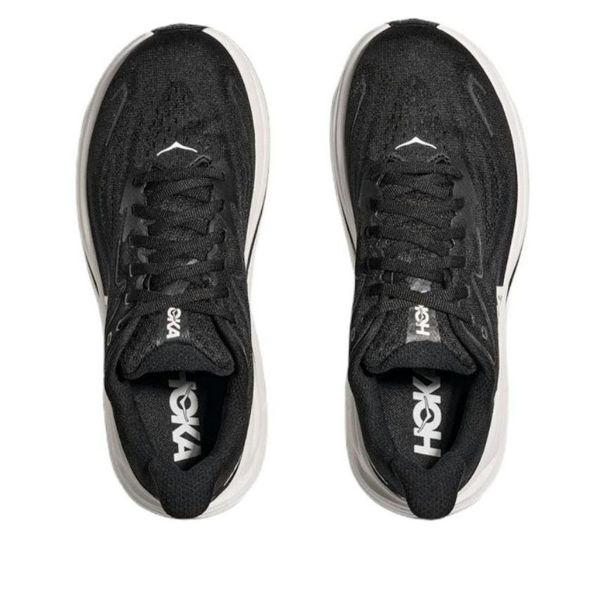 HOKA Clifton 10 Wide 'Black White'