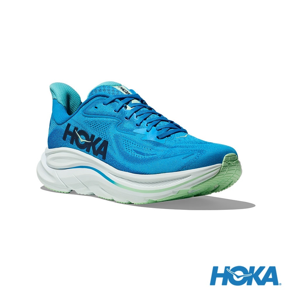 HOKA Clifton 10 Wide  Road Running Shoes Blue/Blue HO1162032HSK