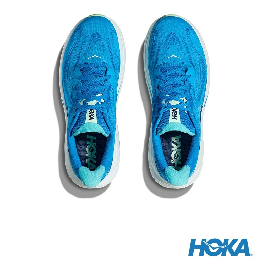 Cheap HOKA Clifton 10 Wide Sepatu Lari Jalan Pria Biru/Biru HO1162032HSK