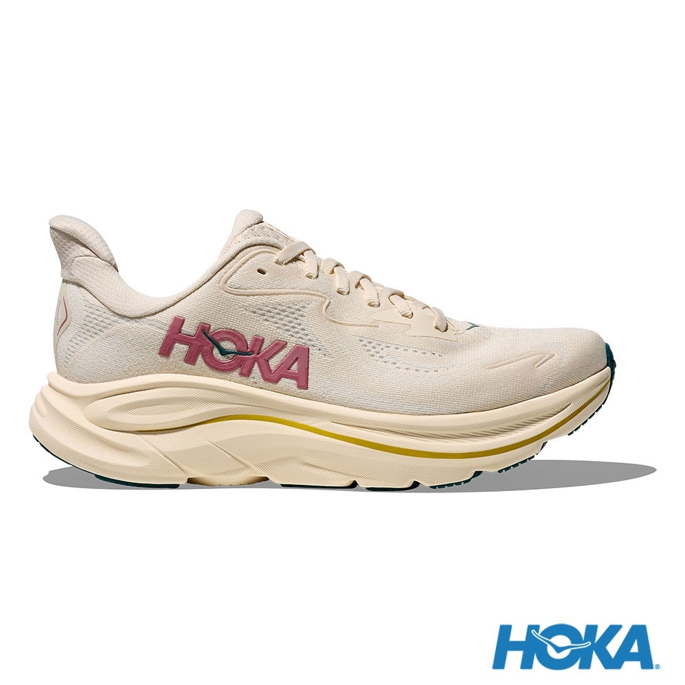 Lookbook Zapatillas HOKA Clifton 10 Wide para Correr Birch/Blanc de Blanc. HO1162050BHLB