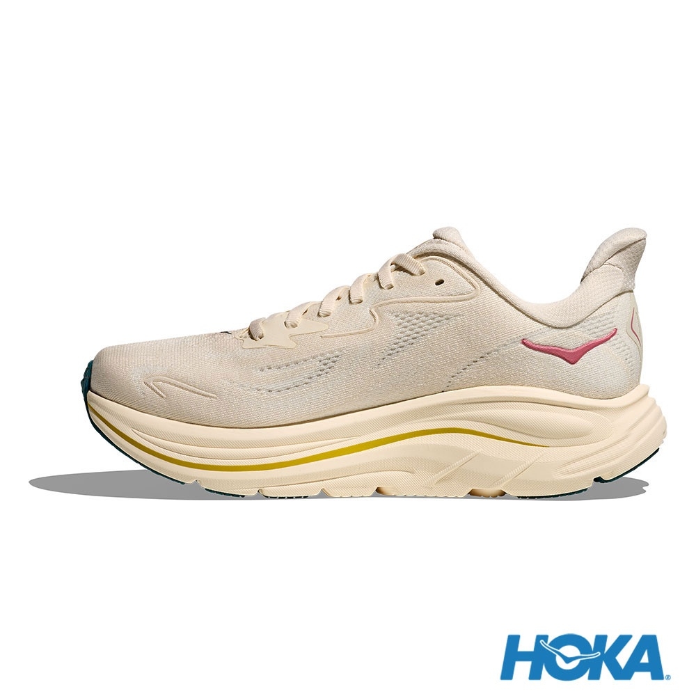 Shop Zapatillas HOKA Clifton 10 Wide para Correr Birch/Blanc de Blanc. HO1162050BHLB