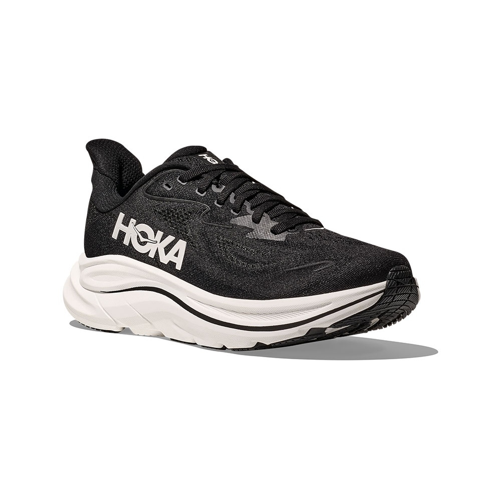 Order HOKA Clifton 10 宽版跑鞋 黑/白 HO1162032BWHT