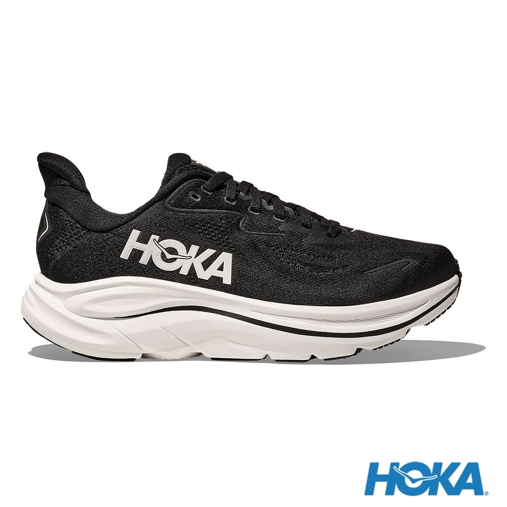 Lookbook HOKA Clifton 10 宽版跑鞋 黑/白 HO1162032BWHT