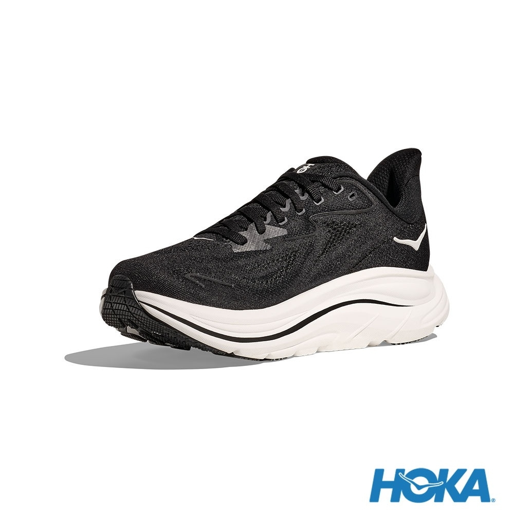 Purchase HOKA Clifton 10 宽版跑鞋 黑/白 HO1162032BWHT