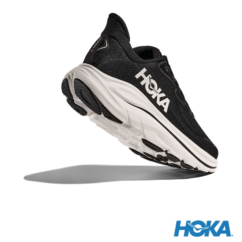 Details for HOKA Clifton 10 宽版跑鞋 黑/白 HO1162032BWHT