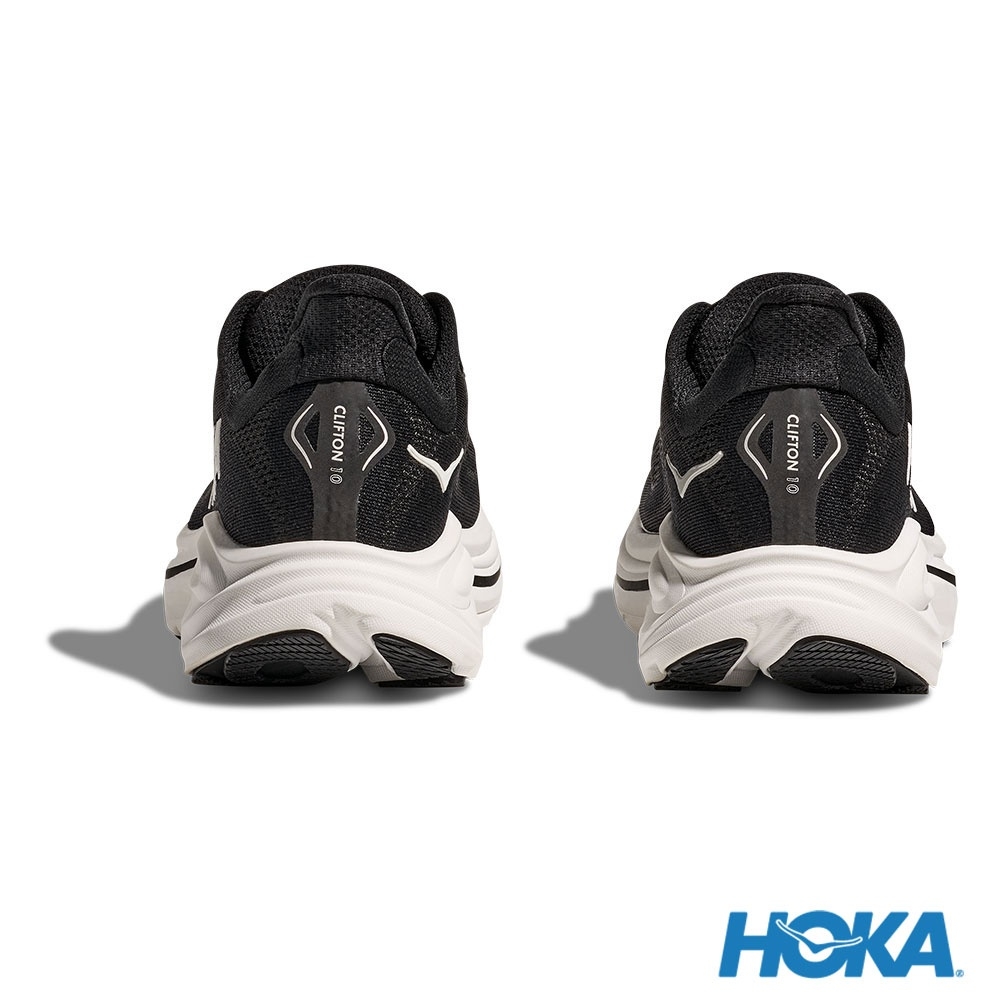Sizing HOKA Clifton 10 宽版跑鞋 黑/白 HO1162032BWHT