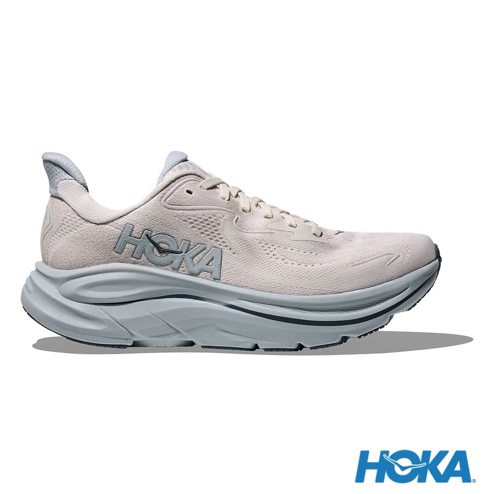 Lookbook HOKA Clifton 10 Wide Sepatu Lari Mist Gray/Mineral Blue HO1162050GRTM