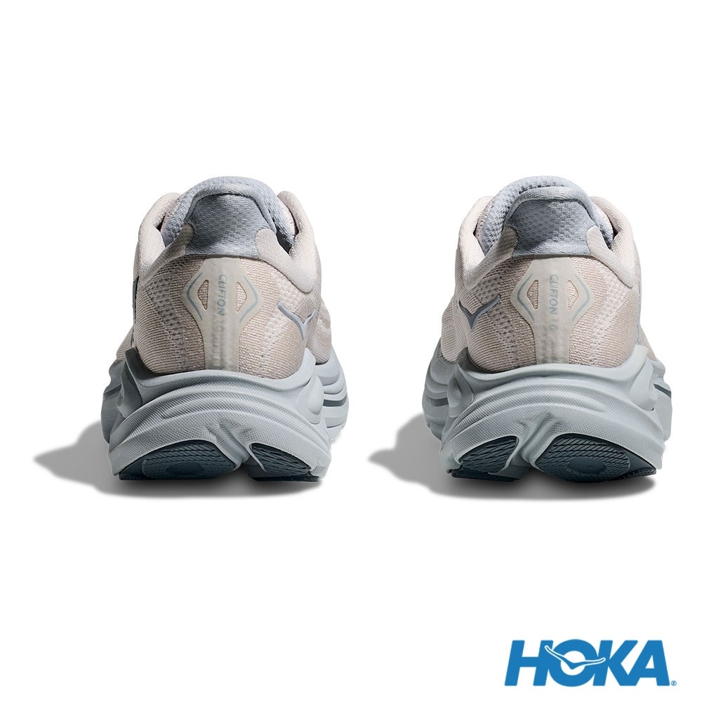 Sizing HOKA Clifton 10 Wide Sepatu Lari Mist Gray/Mineral Blue HO1162050GRTM