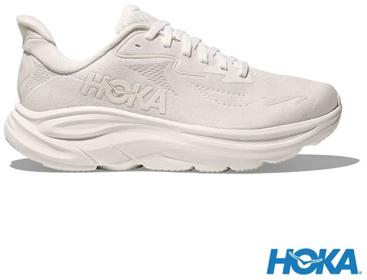 HOKA 寬版 Clifton 10 跑鞋 白色/白色 HO1162032WWH Lookbook HOKA 寬版 Clifton 10 跑鞋 白色/白色 HO1162032WWH