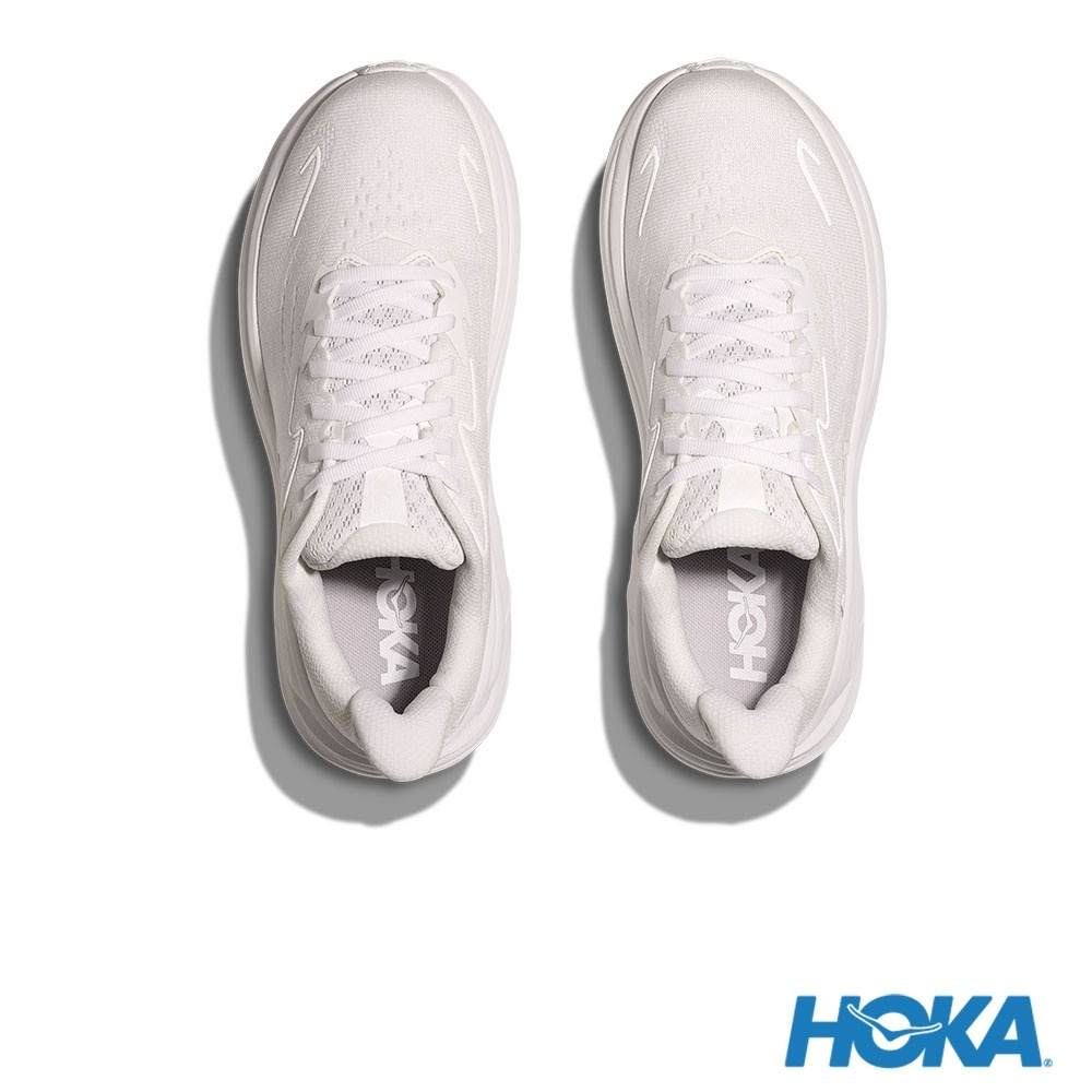 Cheap HOKA 寬版 Clifton 10 跑鞋 白色/白色 HO1162032WWH