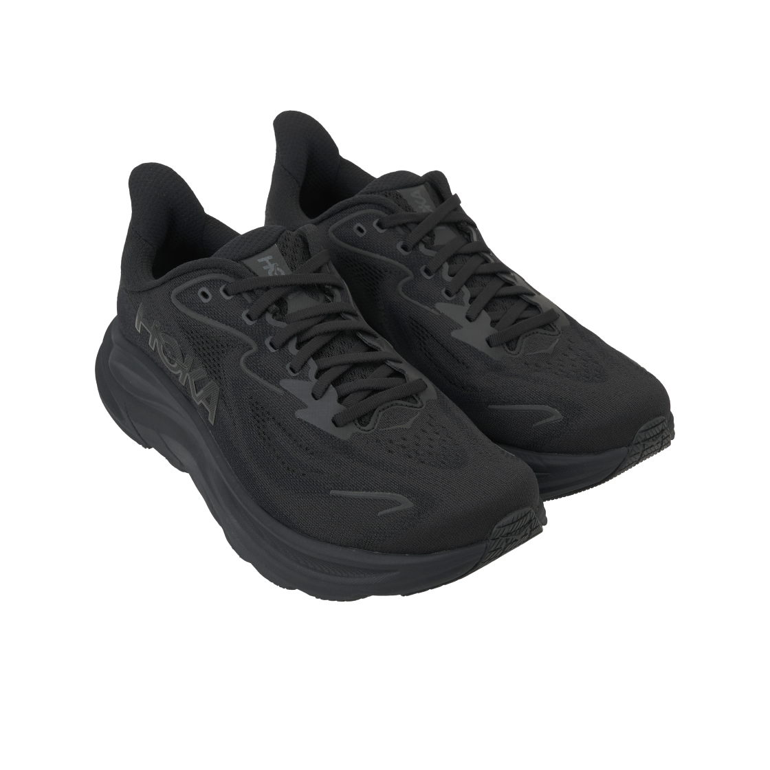 Shop HOKA Clifton 10 Ancho 'Triple Black' 1162032-BBLC