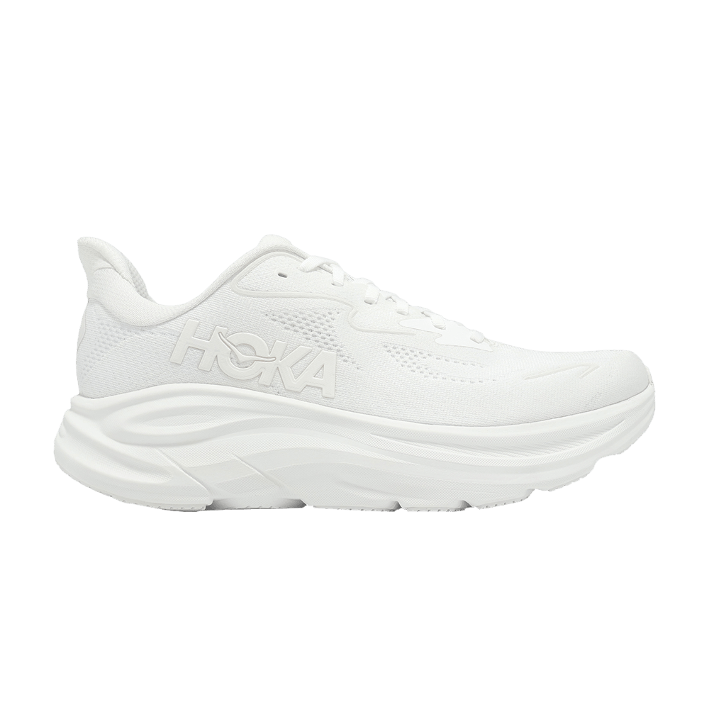 HOKA Clifton 10 Wide 'Triple White' 1162032-WWH