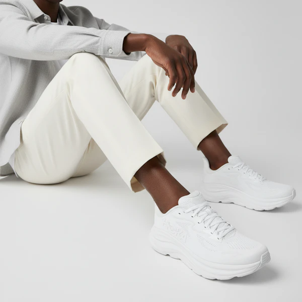 HOKA Clifton 10 Wide ''Triple White'' Lelaki/Perempuan Kasut Larian Putih 1162032-WWH Order HOKA Clifton 10 Wide ''Triple White'' Lelaki/Perempuan Kasut Larian Putih 1162032-WWH