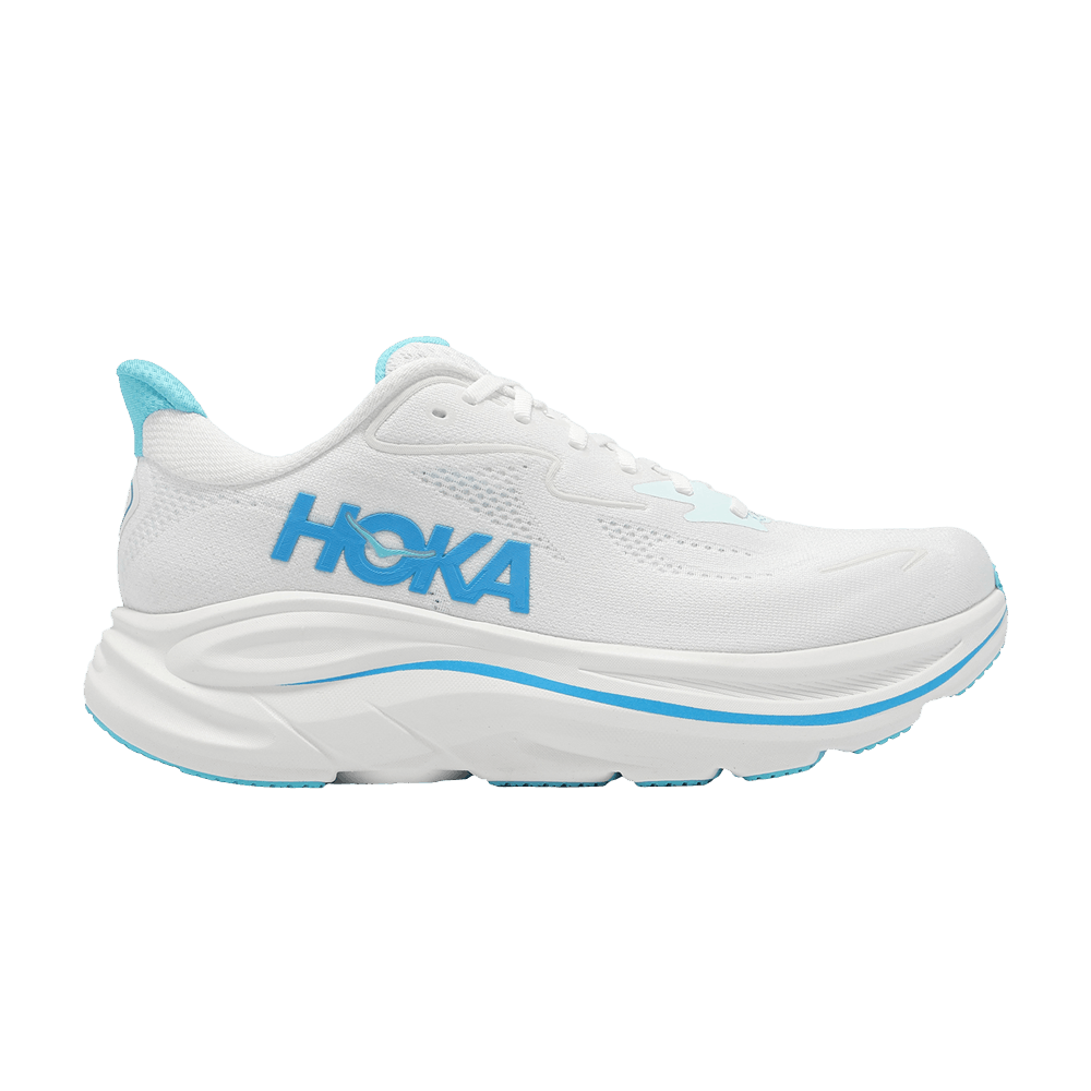 HOKA Clifton 10 Wide 'White Skyward Blue' 1162032-WKY
