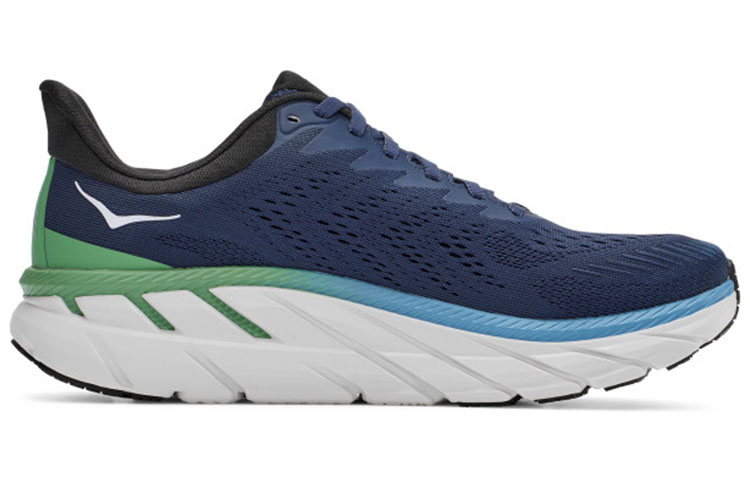 Order HOKA Clifton 7 2E Wide 'Moonlit Ocean' Lelaki Kasut Lari. 1110534-MOAN