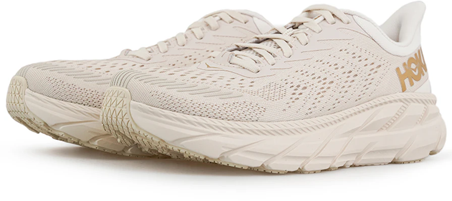 HOKA Clifton 7 'Almond Milk Bronze' Lelaki/Wanita Kasut Sukan 1110508-AMBN Lookbook HOKA Clifton 7 'Almond Milk Bronze' Lelaki/Wanita Kasut Sukan 1110508-AMBN