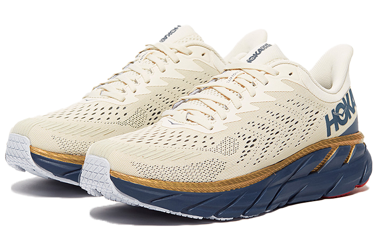 Lookbook HOKA Clifton 7 ''Tofu Vintage Indigo'' Scarpe Running 1110508-TVID