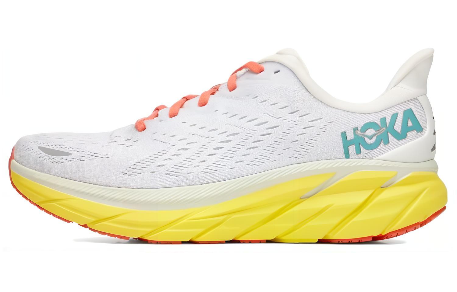 HOKA Clifton 8 2E Wide 'Blanc De Blanc Illuminating'