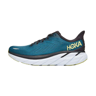 HOKA Clifton 8 2E Wide 'Blue Coral Butterfly'