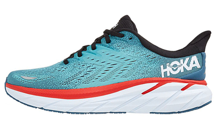 HOKA Clifton 8 2E Wide 'Real Teal Aquarelle' 1121374-RTAR