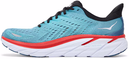 Shop HOKA ONE ONE Clifton 8 公路 減震 低筒 跑步鞋 男款 水彩藍