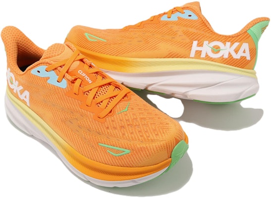 HOKA Clifton 9 2E Wide 'Solar Flare Sherbet' 1132210-SRSH Lookbook HOKA Clifton 9 2E Wide 'Solar Flare Sherbet' 1132210-SRSH