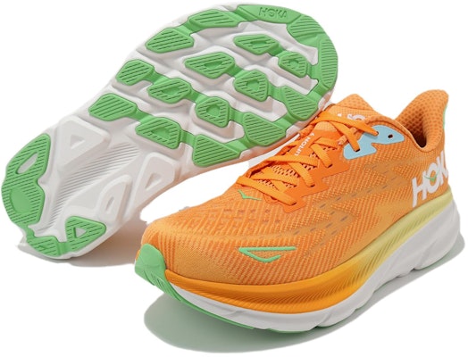 HOKA Clifton 9 2E Wide 'Solar Flare Sherbet' 1132210-SRSH Shop HOKA Clifton 9 2E Wide 'Solar Flare Sherbet' 1132210-SRSH