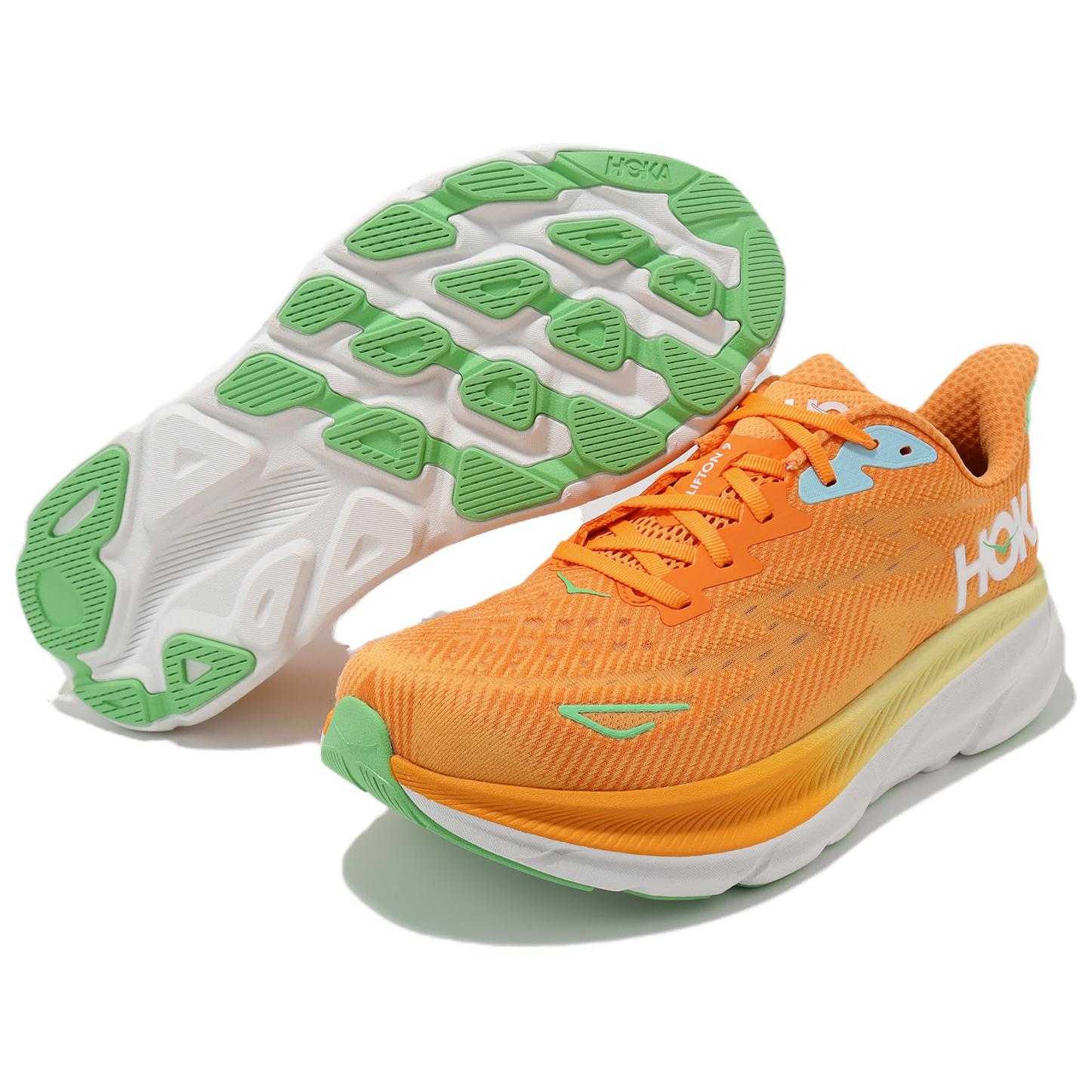 Shop HOKA Clifton 9 2E 寬楦 'Solar Flare Sherbet' 1132210-SRSH