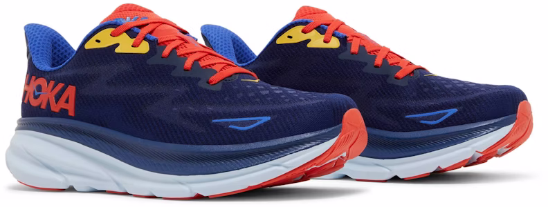 HOKA ONE ONE 藍紅色減震防滑耐磨 低幫 跑步鞋 Cheap HOKA ONE ONE 藍紅色減震防滑耐磨 低幫 跑步鞋