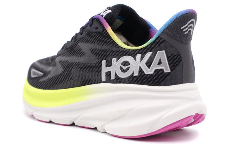 Shop HOKA Clifton 9 '黑色彩虹' 1127895-BAAB